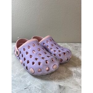 Kids‎ Purple Pink Foam Clogs Slip On Water Shoes HS-508 Size 38